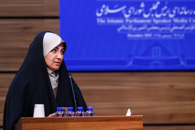 گزارش تصویری | نشست خبری رئیس مجلس شورای اسلامی