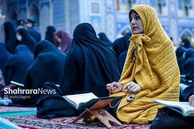 گزارش تصویری | جزء خوانی قرآن کریم در حرم امام رضا (ع)