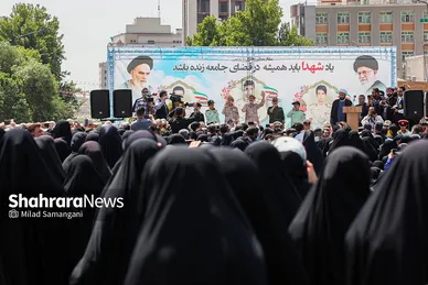 تشییع پیکر شهدای حادثه تروریستی سراوان در مشهد