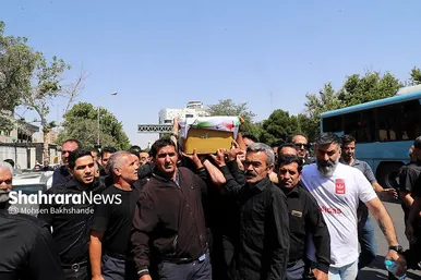عکس‌هایی از مراسم تشییع پیکر مرحوم «علی اسعدی» فوتسالیست مشهدی