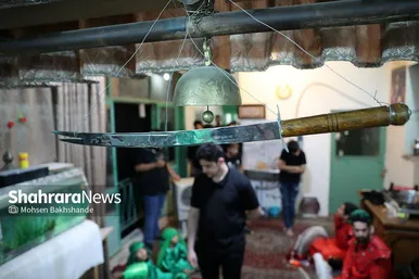 مراسم عزاداری روز دوازدهم محرم در حسینیه کرمانی‌های مشهد