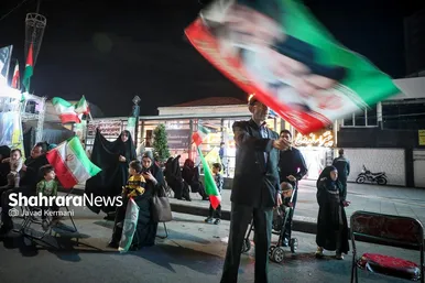 گزارش تصویری | هشتادوچهارمین شب حضور مردم مشهد در خیابان