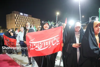 گزارش تصویری | وداع با پیکر سردار شهید حسین ظریفی در دویست‌ودهمین شب اجتماع مشهدی‌ها