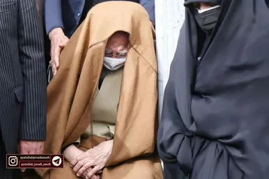 مراسم تشییع پیکر همسر آیت‌الله جوادی آملی
