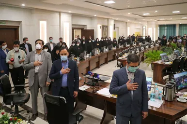 نشست هم اندیشی اساتید دانشگاه علوم پزشکی مشهد با سخنگوی دولت