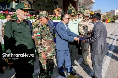 عکس | صبحگاه مشترک نیروهای مسلح استان خراسان رضوی