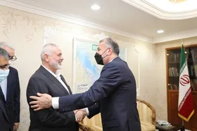 امیر عبداللهیان با اسماعیل هنیه دیدار کرد + فیلم