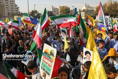 گزارش تصویری | راهپیمایی ۱۳ آبان ۱۴۰۳ در مشهد