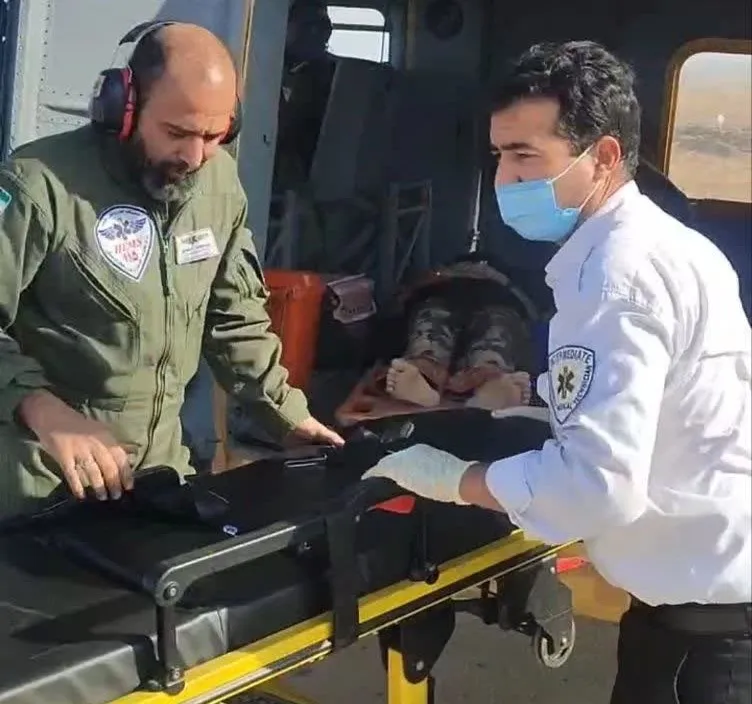 نجات مصدوم حادثه رانندگی 
انتقال مریض با هلی کوپتر اورژنس 