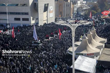گزارش تصویری | اجتماع عزاداران فاطمی و تشییع پیکر مطهر ۱۳ شهید گمنام دوران دفاع مقدس در مشهد