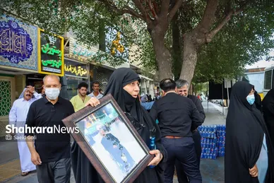 تشییع پیکر جانباز شهید عباس معروفی در مشهد