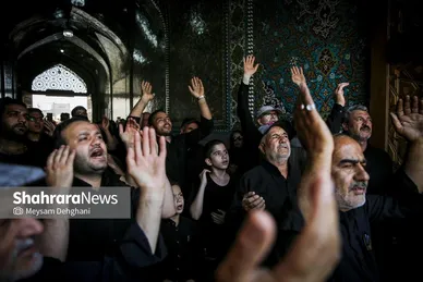 گزارش تصویری | مراسم جاماندگان اربعین در حرم مطهر رضوی