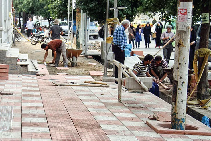 تشکیل تیمی برای بهسازی پیاده‌رو‌های منطقه