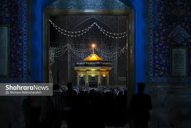 مراسم احیای شب ۱۹ ماه رمضان در حرم مطهر رضوی