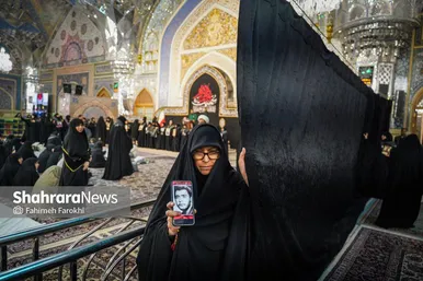 گزارش تصویری | آئین سیاه پوشی حرم مطهر امام رضا(ع)توسط مادران و همسران شهدا