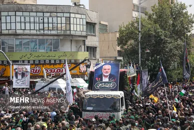 عکس‌هایی از مراسم تشییع پیکر شهید اسماعیل هنیه در تهران- ۲