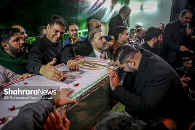 گزارش تصویری | مراسم وداع با پیکر شهید مدافع امنیت «مهدی ظریف» در مشهد