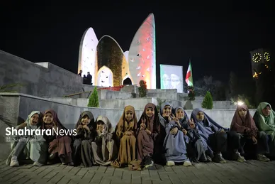 گزارش تصویری | آیین رونمایی از یادمان شهدای گمنام بوستان ملت