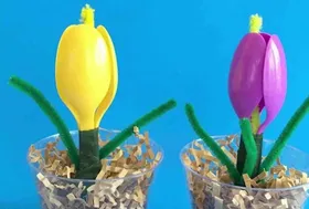 ویدئو | نحوه ساخت کاردستی گل های قاشقی