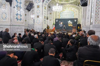 گزارش تصویری | عزاداری هئیت باغ گندم یزد در حرم مطهر رضوی