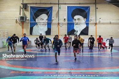 گزارش تصویری | برگزاری اردوی مشترک ملی پوشان کشتی هندوستان با کشتی‌گیران مشهدی