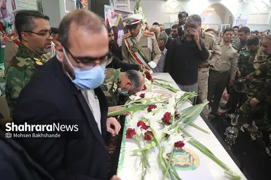 مراسم تشییع پیکر مطهر سرباز شهید «احمد لطفی» در مشهد