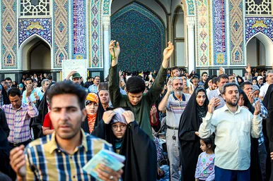 مراسم دعای عرفه در حرم مطهر رضوی