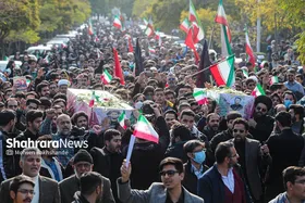 تشییع پیکر دو دانشجوی شهید حافظ امنیت در دانشگاه فردوسی