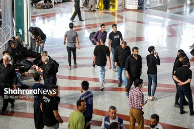 پایانه مسافربری مشهد در روز شهادت امام رضا (ع)