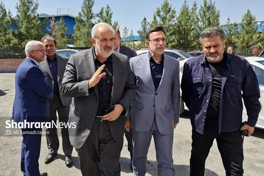 عکس‌هایی از حضور وزیر صنعت در شهرک صنعتی توس مشهد