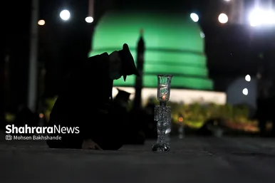 مراسم خطبه خوانی شب عاشورا در حرم مطهر رضوی‎‎‎‎