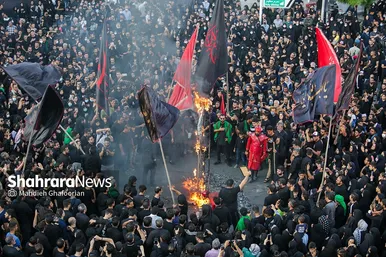 آیین خیمه سوزان عصر عاشورا در مشهد
