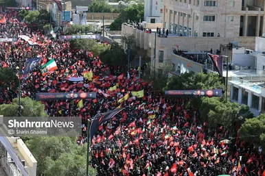 گزارش تصویری | تصاویر هوایی مراسم تشییع پیکر رهبر شهید انقلاب اسلامی