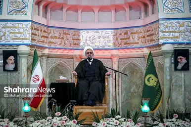 مراسم بزرگداشت هفتمین روز شهادت شهدای خدمت در حرم مطهر رضوی