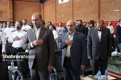 رژه ناوگان خودرویی آتش نشانی مشهد