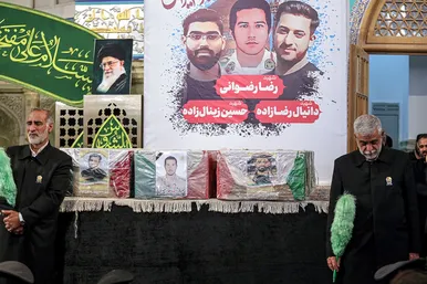 تشییع با شکوه ۳ شهید مدافع امنیت در مشهد