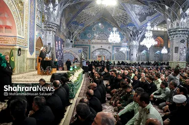 مراسم بزرگداشت هفتمین روز شهادت شهدای خدمت در حرم مطهر رضوی