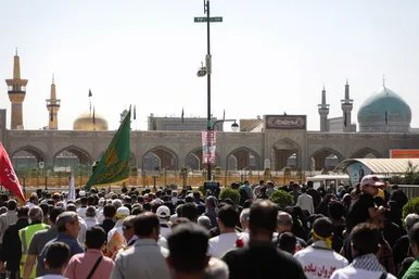 مراسم استقبال کاروان پیاده انصار الحسین (ع)