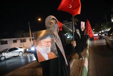 گزارش تصویری | برگزاری رزمایش مردمی تونل پرچم و زنجیره انسانی ۶ کیلومتری در مشهد