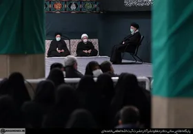 پنجمین شب عزاداری فاطمیه در محضر رهبر معظم انقلاب + تصاویر