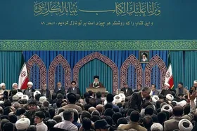 دیدار شرکت کنندگان در مسابقات بین&zwnj;المللی قرآن کریم با رهبر معظم انقلاب | حضرت آیت الله خامنه&zwnj;ای: باید معتقد باشیم که وعده الهی صادق و قاطع است + فیلم و عکس (۱۴ بهمن ۱۴۰۳)