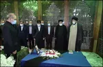 تجدید میثاق رئیس‌جمهور و اعضای دولت با آرمان‌های امام (ره) و شهدا + ویدئو و تصاویر