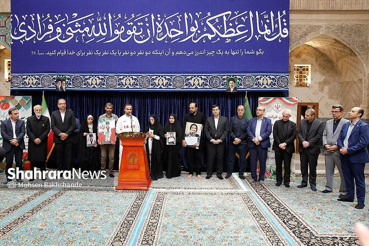 سوگند ورزشکاران زیر پرچم رضوی | وزیر ورزش: ترکیب ورزش با اخلاق، نیاز اساسی جامعه است + فیلم