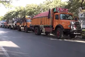 ویدئو | اعزام کاروان تدارکاتی اربعین برای برپایی موکب امام رضا(ع)