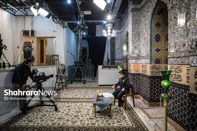 گزارش تصویری | پشت صحنه ویژه برنامه های سحر ماه رمضان تلویزیون در حرم مطهر رضوی