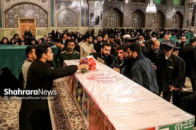 تشییع پیکر شهید مدافع امنیت «حسن براتی» در مشهد