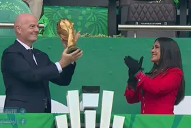 ویدئو | اینفانتینو جام جهانی ۲۰۲۶ را به قلب آزتکا آورد