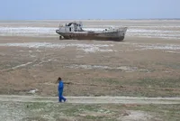 چهارمین دریاچه بزرگ جهان کاملا خشک شد