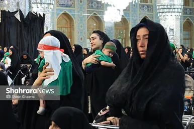 گزارش تصویری | مراسم شیرخوارگان حسینی در حرم مطهر رضوی برگزار شد