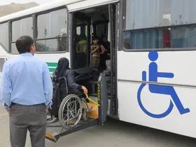 تجهیز ۶۴۵ دستگاه اتوبوس به ابزار حمل صندلی چرخدار در مشهد